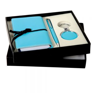 CGS 002 gift set notepad, pen and key chain