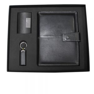 CGS 006 gift set card holder organizer & USB 4gb materialpu leather