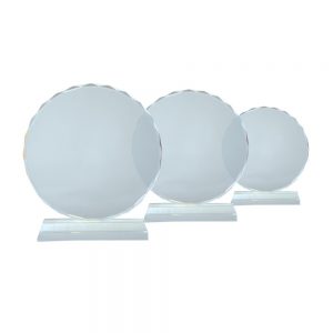 CT 003 crystal trophy Size H-18cm, 15cm, 12cm