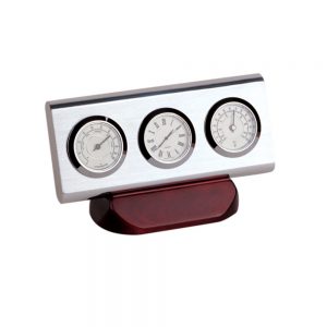 - Clock with hygrometer, thermometer